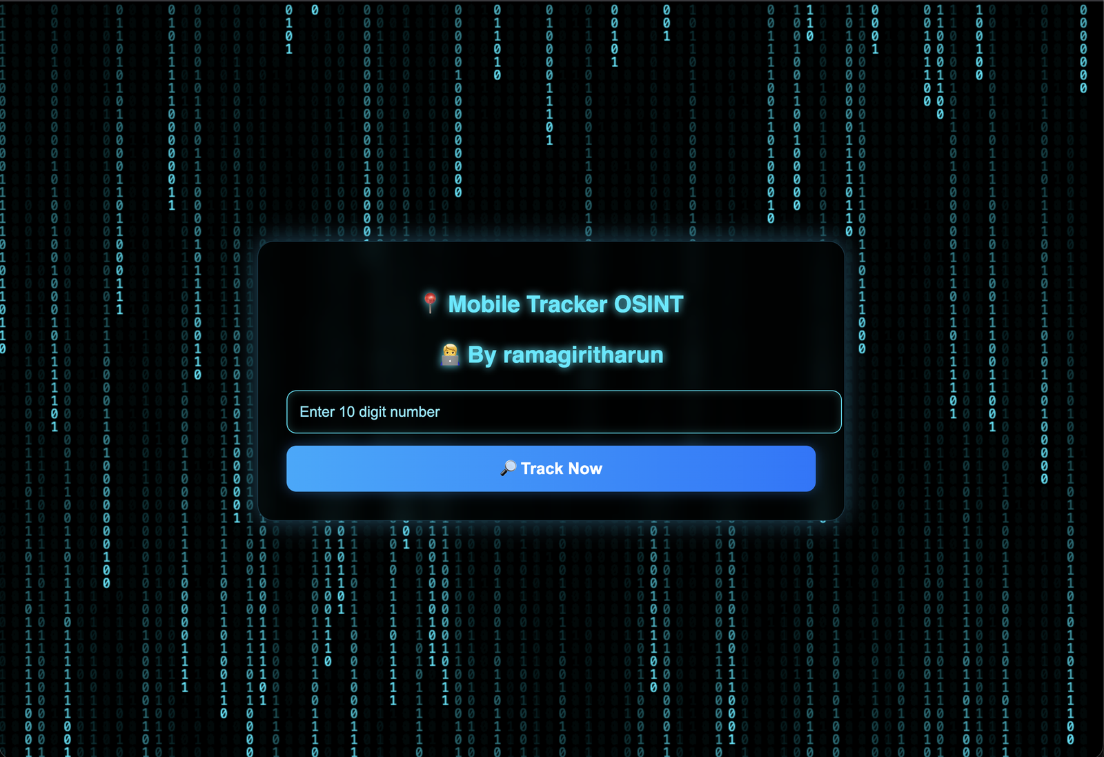 📍 Mobile Number Tracker | Trace Indian Numbers Online