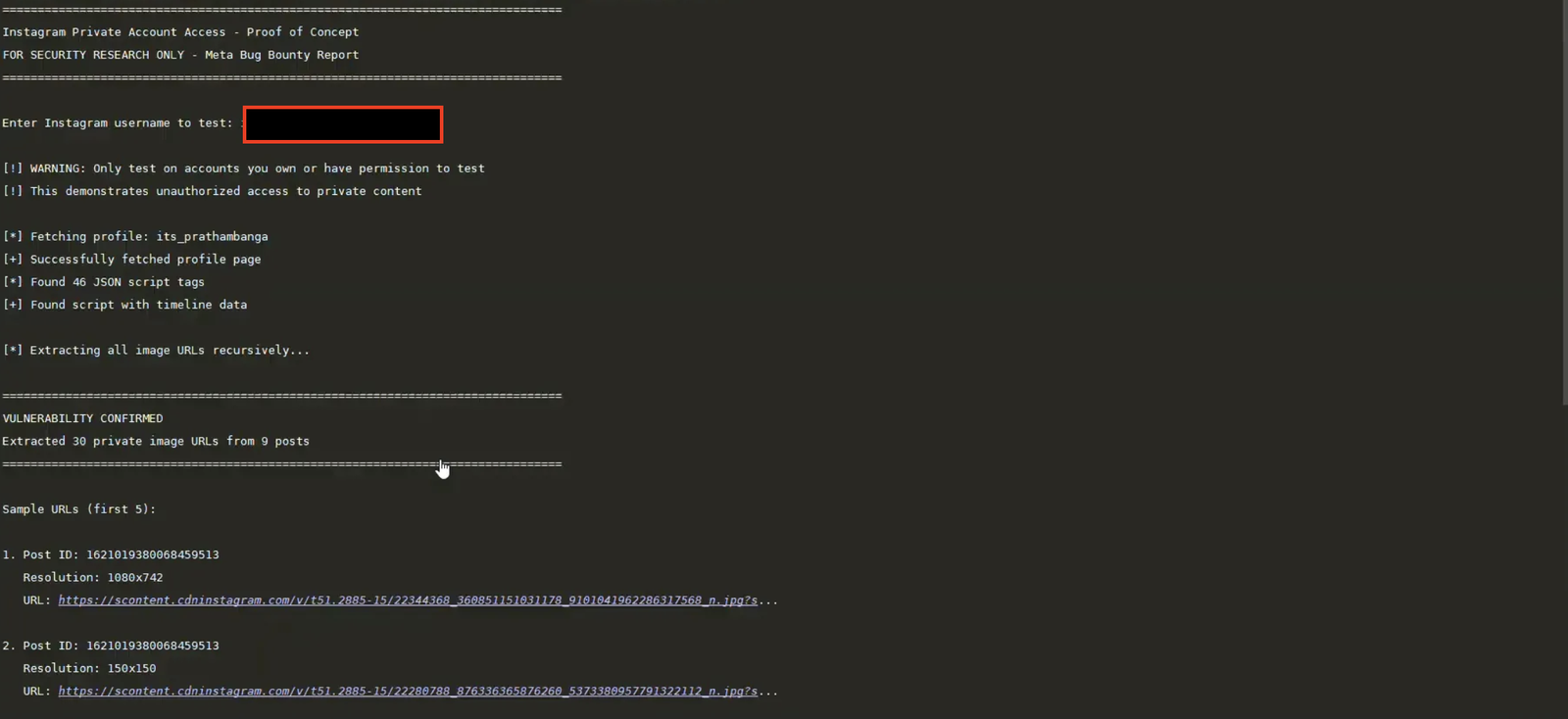 Security Research Case Study: Private Instagram Posts Authorization Flaw